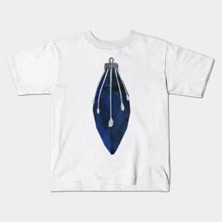 Bauble - Trad blue gold drops Kids T-Shirt